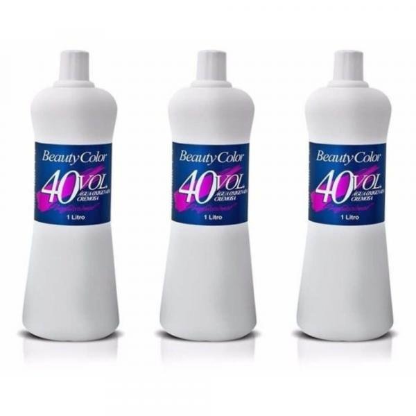 Beautycolor Água Oxigenada 40vol 1 L (Kit C/03)