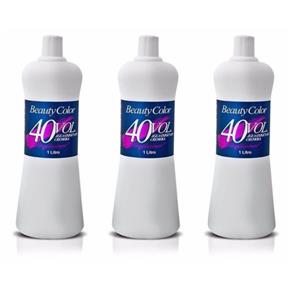 Beautycolor Água Oxigenada 40vol 1 L - Kit com 03