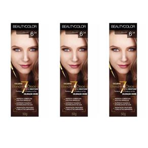 Beautycolor Tinta Creme 6.34 Chocolate - Kit com 03