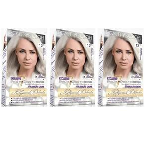 Beautycolor Tinta - Kit 12.11 Louro Ultra Claríssimo Especial Gelo - Kit com 03