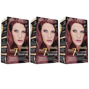 Beautycolor Tinta - Kit 4.65 Acaju Royal - Kit com 03
