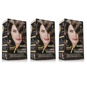 Beautycolor Tinta - Kit 6.1 Louro Escuro Acinzentado - Kit com 03