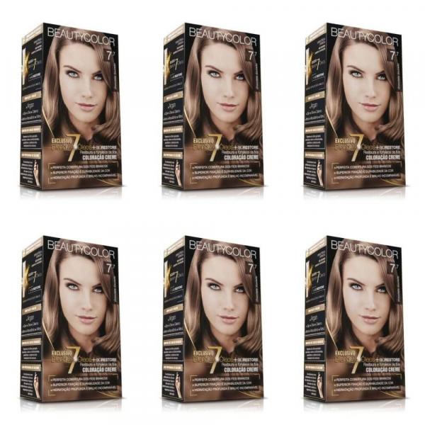 Beautycolor Tinta Kit 7.7 Marrom Dourado (Kit C/06)