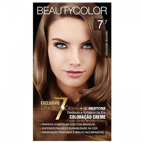 Beautycolor Tinta Kit 7.7 Marrom Dourado (Kit C/06)