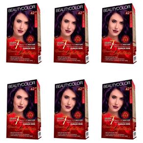 Beautycolor Tinta Vermelhos Infalíveis - Kit 42.26 Marsala Violet Misterioso - Kit com 06