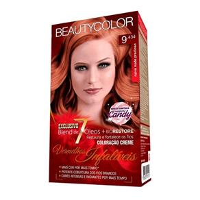 Beautycolor Tinta Vermelhos Infalíveis - Kit 9.434 Ruivo Nude Precioso