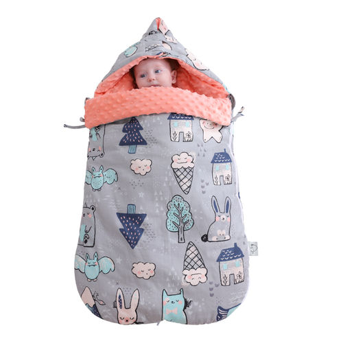 Bebê aquecido maior espessamento Sleeping Bag macias do algodão Cobertores saco de dormir