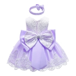 Bebê bonito Princesa Bow Lace Puff Fluffy vestido Faixa de Cabelo +