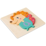 Bebê crianças enigma placa de madeira de brinquedo encantador dos desenhos animados Animais presente Educação Infantil