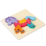 Bebê crianças enigma placa de madeira de brinquedo encantador dos desenhos animados Animais presente Educação Infantil