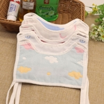 Bebê de 6 camadas de máscara Strap Gauze frente e verso de algodão Água-absorver toalha produtos de bebê