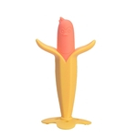 Bebê dos desenhos animados Banana Corn forma do dente Gum colorido dos desenhos animados Silicone Molar Formação vara Toy Tooth