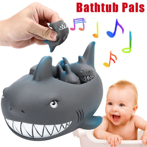 Bebê Floating Banheira Brinquedo de borracha do tubarão por família Banheira