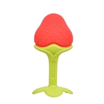 Bebê fruta dos desenhos animados forma do dente Gum colorido Silicone Molar Formação vara Toy Tooth