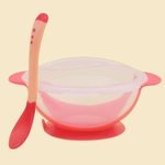 Bebê Infantil Sucção Bowl With Temperatura Sensing Set Colher Feeding Products