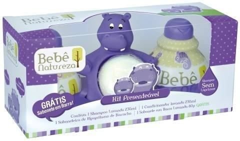 Bebê Natureza Hipopótamo Kit C/4 Produtos (Kit C/06)