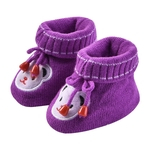 Bebê recém-nascido Handmade Quente sapatos macios malha dos Desenhos animados da Criança Sapatos