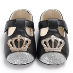 Bebé recém-nascido verão suave Sole Sandals bonito Crown Decor antideslizantes Shoes