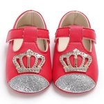 Bebé recém-nascido verão suave Sole Sandals bonito Crown Decor antideslizantes Shoes