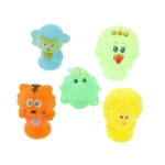 Bebê Squeaky Banho Tempo Brinquedo Borracha Mini Animais Coloridos Conjunto De 5 Peças