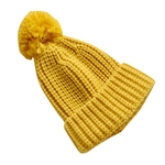 Bebê Unisex respirável Knitting Quente Cap bonito cabelo chapéu Bola de Outono-Inverno
