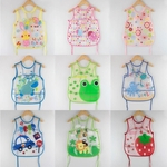Bebé Verão roupa impermeável Crianças Aventais Roupa do bebê Pinturas Comer Unwanted Bags