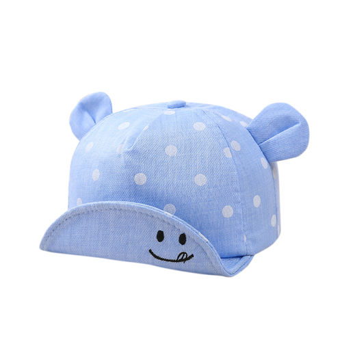 Bebê Virar Borda Hat Pot Cotton Ear Padrão dos Desenhos Animados Projeto Bebê Aquecido Sunbonnet Hat