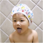 LOS Bebês Crianças Cap Duche impermeável ajustável Elastic Bath Hat