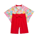 Bebés Meninas Moda Criativa Kimono Jumpsuit impressão flor bowknot Romper