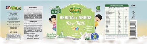 Bebida de Arroz Rice Milk Kids 200G Unilife