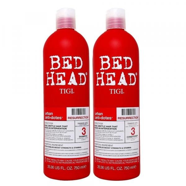 Bed Head Tigi Urban Antidotes Resurrection - Kit Shampoo 750ml + Condicionador 750ml