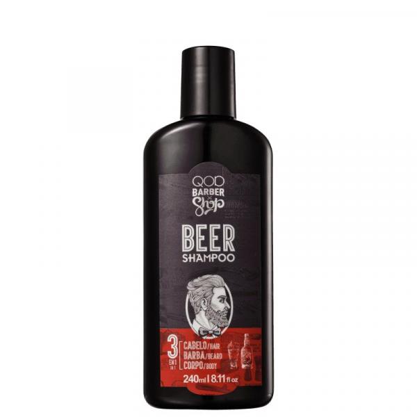 Beer Shampoo 3 em 1 QOD Barber Shop 240ml