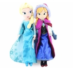BeesClover Hot Elsa Anna Princesa Stuffed suave Plush Doll para meninas 2pcs 40 centímetros, escolha: 2pcs 40 centímetros Elsa # Anna