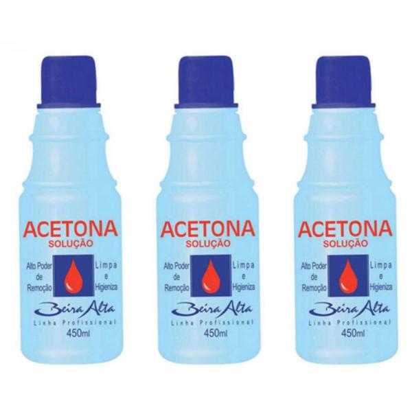 Beira Alta Acetona 450ml (Kit C/03)