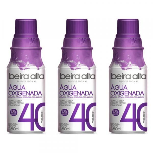 Beira Alta Água Oxigenada 40v 450ml (Kit C/03)