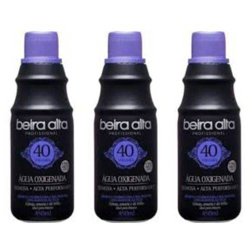 Beira Alta Água Oxigenada Black 40vol Creme 450ml (kit C/03)
