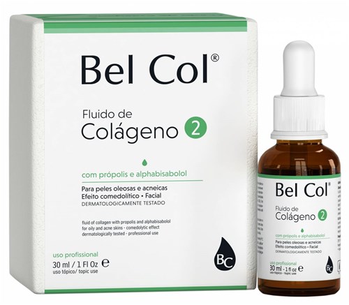 Bel Col 2 - Fluido de Colágeno para Pele Oleosa e Acneica 30 Ml