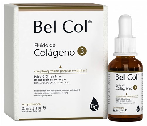 Bel Col 3 - Fluido de Colágeno para Peles Desidratadas e Flácidas 30 Ml