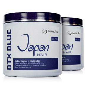 Beleza Pro Japan Hair Kit com 2 Botox BTX Blue