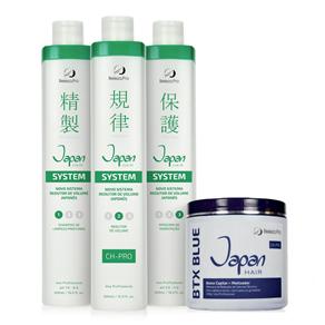 Beleza Pro Japan Hair Kit Redutor de Volume Japonês + BTX Blue