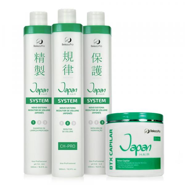 Beleza Pro Japan Hair Kit Redutor de Volume Japonês + BTX Capilar