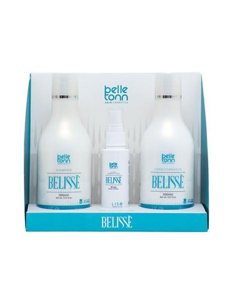 Belissè Kit Alisamento Gift Box Shampoo + Condicionador (300ml Cada)+ Fluido 65g - Belle Tonn