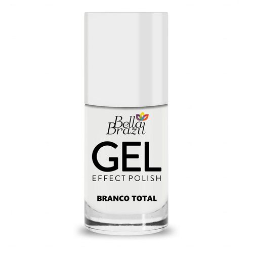 Bella Brazil Esmalte Gel Branco Total 828 - 8ml