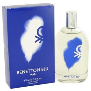 Benetton Blu Eau de Toilette Spray Perfume Masculino 100 ML-Benetton