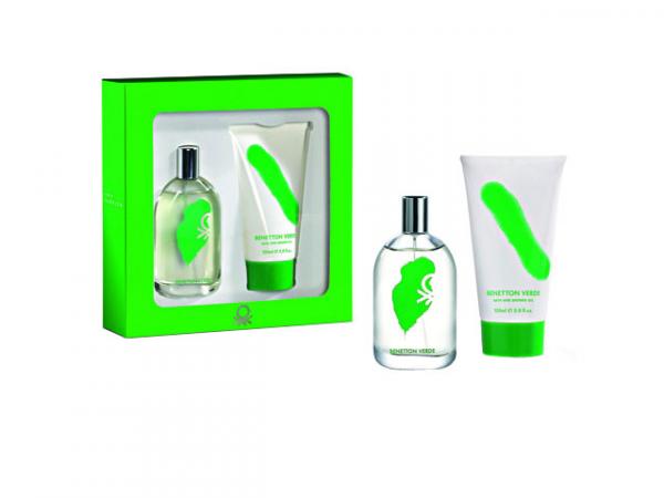 Benetton Coffret Perfume Masculino - Colori Verde Edt 100 Ml + Gel de Banho 150 Ml