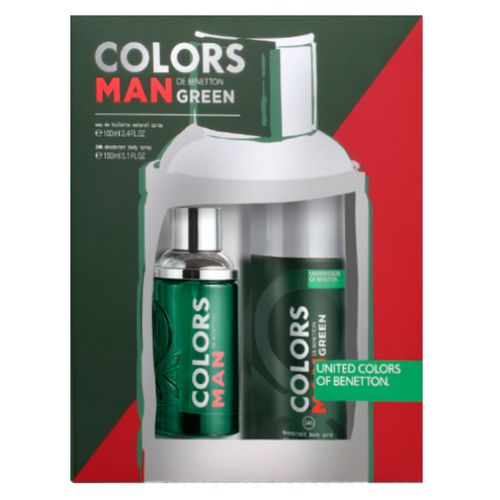 Benetton Colors Man Green Kit - Eau de Toilette + Desodorante