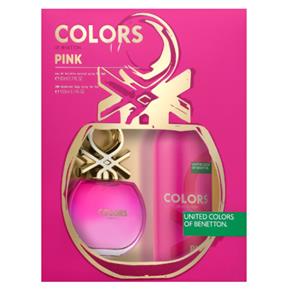 Benetton Colors Pink Kit - EDT 80ml + Desodorante Kit