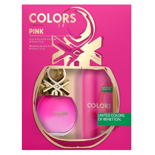 Benetton Colors Pink Kit - Edt 80Ml + Desodorante Kit