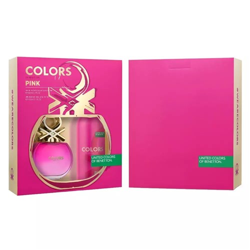 Benetton Colors Pink Kit - Edt 80Ml + Desodorante