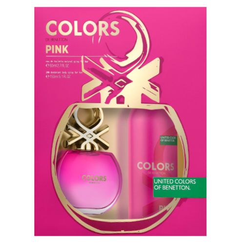 Benetton Colors Pink Kit - Edt 80ml + Desodorante